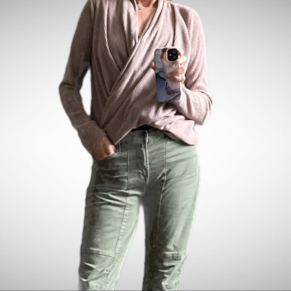 Code x Mode Blush Wrap Top S